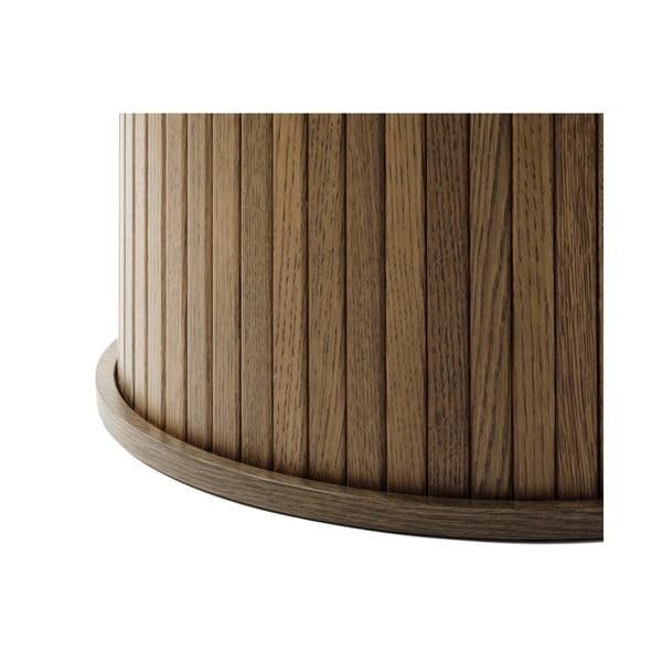 Ąžuolinis apvalus valgomojo stalas ø 120 cm Nola - Unique Furniture-image-4