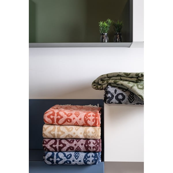 Violetinis medvilninis pledas Euromant Mykonos, 140 x 180 cm-image-1