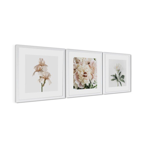 Spausdinti paveikslai su rėmeliu 3 vnt. 30x30 cm Posy – Styler-image-4