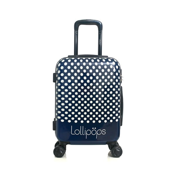 Mėlynos spalvos 4 ratukų bagažo ir lagamino rinkinys Lollipops Penny-image-3