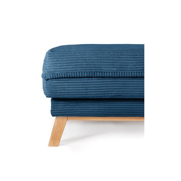 Iš kordinio velveto taburetė mėlynos spalvos Tori – Bonami Selection-image-3