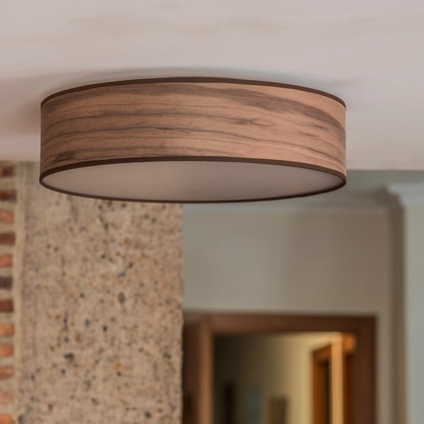 Natūralaus riešutmedžio lubinis šviestuvas Sotto Luce TSURI L, ⌀ 40 cm-image-3