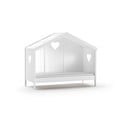 Naminė iš pušies masyvo vaikiška lova baltos spalvos 90x200 cm AMORI – Vipack