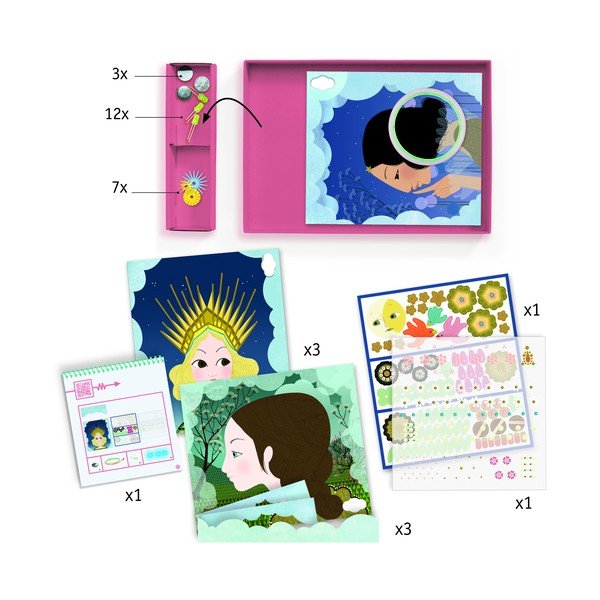 3 šviečiančių Djeco Royal Crown paveikslėlių rinkinys-image-3