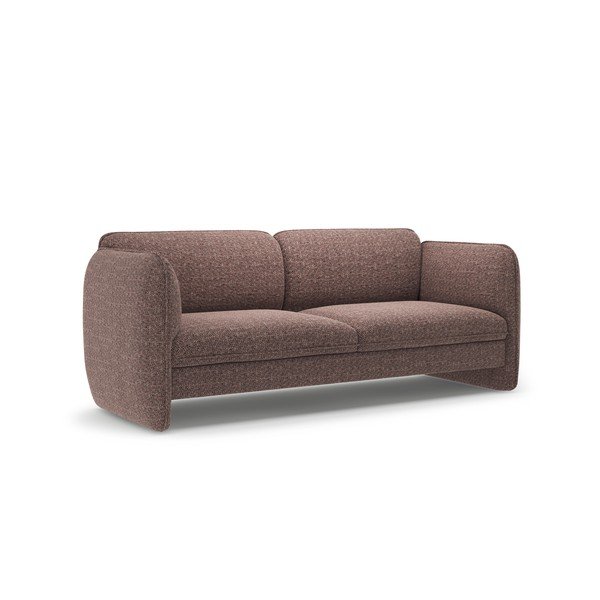 Rudos spalvos sofa iš šenilinio audinio 204 cm Georgia – Micadoni -image-2