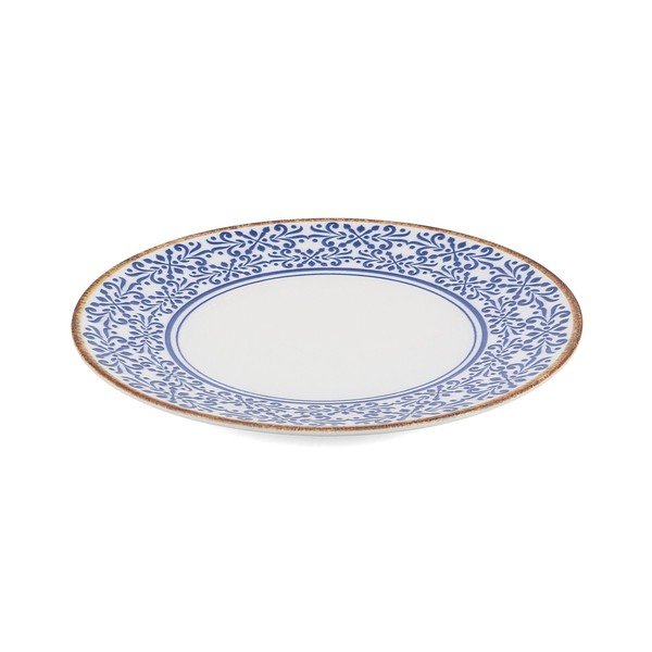 Baltos spalvos/mėlynos spalvos skirta serviravimui iš porceliano  lėkštė ø 32 cm Azul – BonBistro-image-2