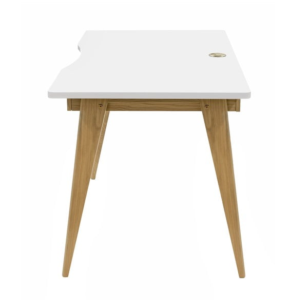 Rašomasis stalas iš ąžuolo 70x140 cm Nice – Woodman-image-4