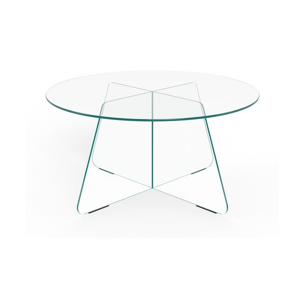 Iš stiklo apvalios formos kavos staliukas ø 80 cm Samos – Actona-image-1
