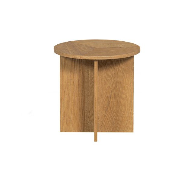 Apvalios formos šoniniai stalai 2 vnt. ø 45 cm Lina – WOOOD-image-4