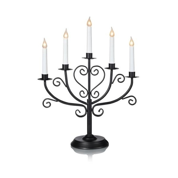 Juodos spalvos žvakidė "Markslöjd Tor", aukštis 45 cm