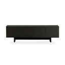 Juodos spalvos TV spintelė 180x55x40 cm Solei – MOME