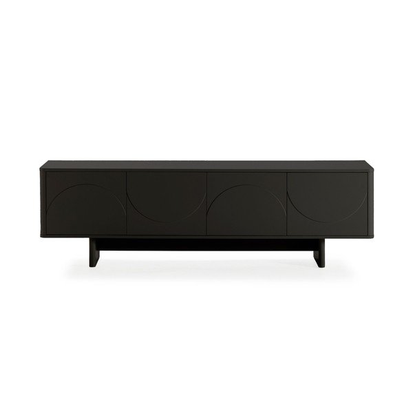 Juodos spalvos TV spintelė 180x55x40 cm Solei – MOME