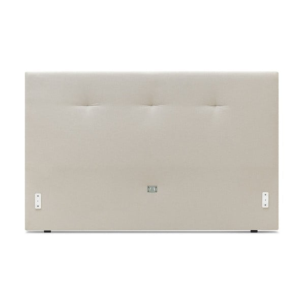 Smėlio spalvos minkšta dvigulė lova su grotelėmis 160x200 cm Tory - Bobochic Paris-image-3