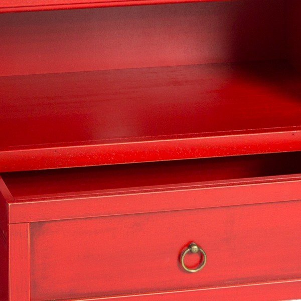 Raudonas TV staliukas Evergreen House Credenza-image-2