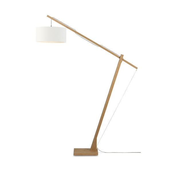 Grindinis šviestuvas su baltu atspalviu ir bambuko konstrukcija Good&Mojo Montblanc