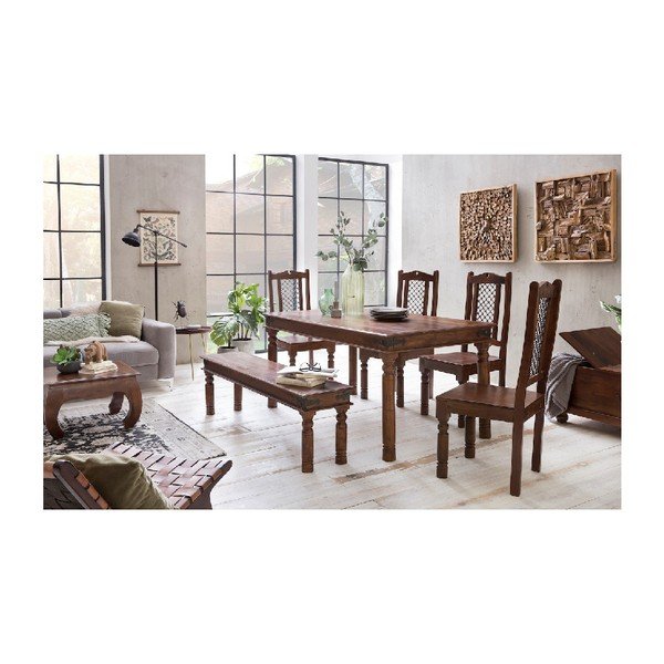 Akacijų medienos žurnalinis staliukas WOOX LIVING Nora, ⌀ 46 cm-image-2