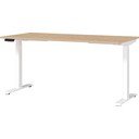Elektra reguliuojamas aukštis reguliuojamas darbo stalas su ąžuolo dekoro stalviršiu 80x160 cm Jet – Germania