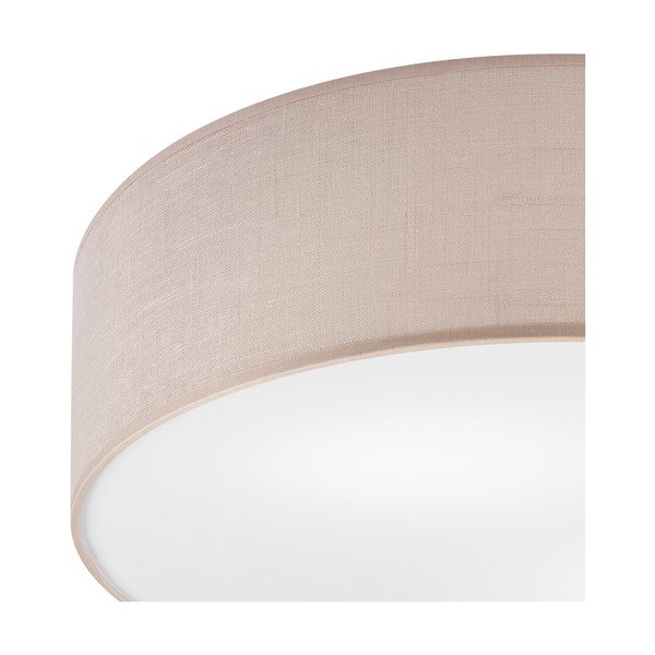 Lubinis šviestuvas smėlio spalvos ø 45 cm su tekstiliniu gaubtu Vivian – LAMKUR-image-3