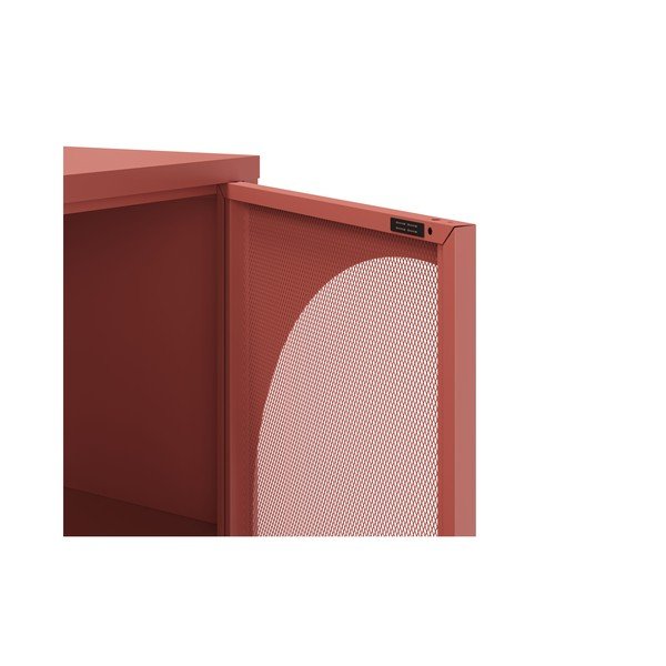 Šoninė spintelė raudonos plytų spalvos 160x90 cm Tayra – Marckeric-image-4