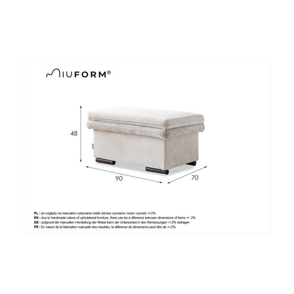 Pufas pilkos spalvos – Miuform-image-1