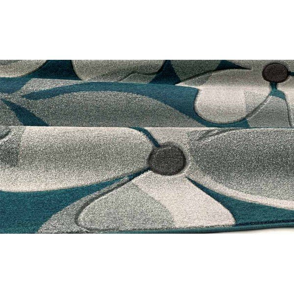 Kilimas Intarsio Floral Blue, 160x230 cm-image-1