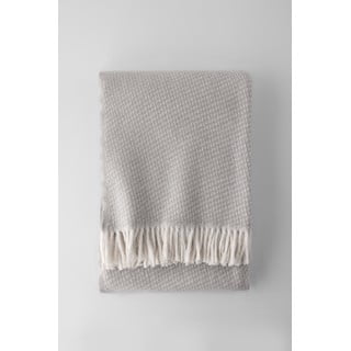 Šviesiai pilkas pledas su medvilne Euromant Ruby, 140 x 160 cm