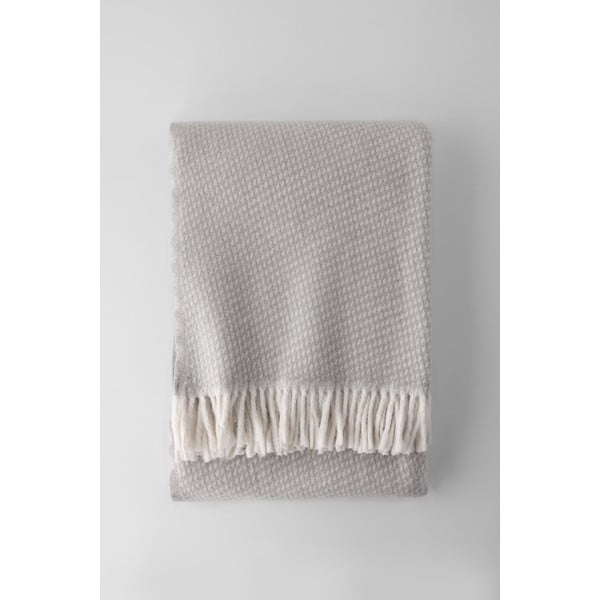 Šviesiai pilkas pledas su medvilne Euromant Ruby, 140 x 160 cm