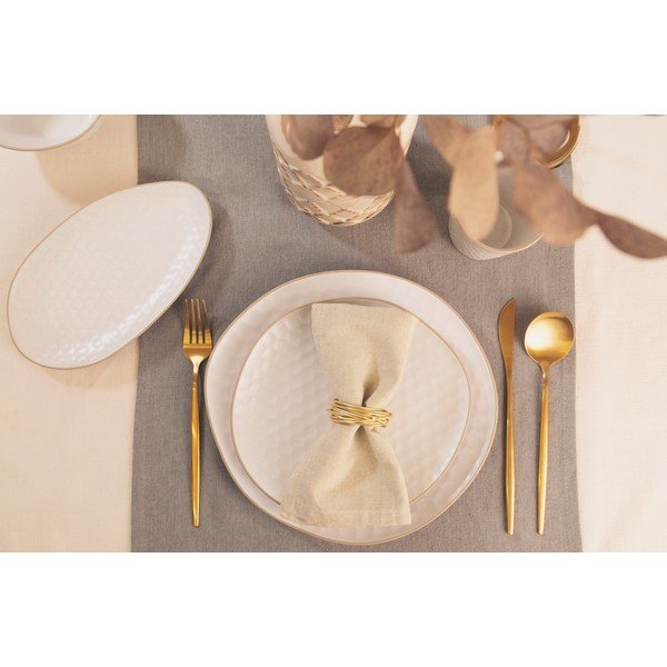 Sriubos iš akmens masės lėkštės baltos spalvos 6 vnt. Imprints – Villa Altachiara-image-1