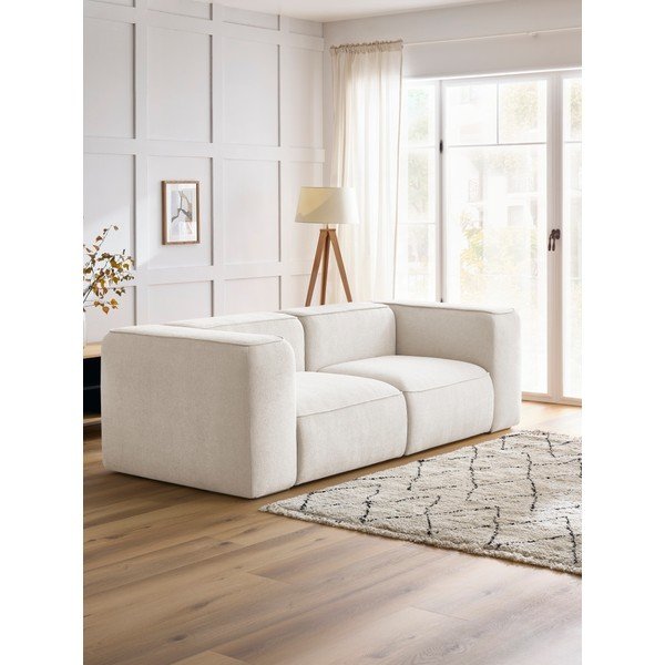 Sofa baltos spalvos 255 cm Zephyr – Bobochic Paris-image-1