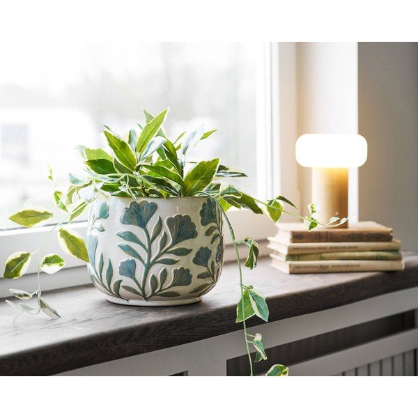 Iš keramikos rankų darbo gėlių vazono dangtelis žolelėms ø 22,5 cm – House Nordic-image-2