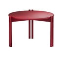 Apvalios formos kavos staliukas iš pušies masyvo raudonos spalvos ø 60 cm Sticks – Karup Design