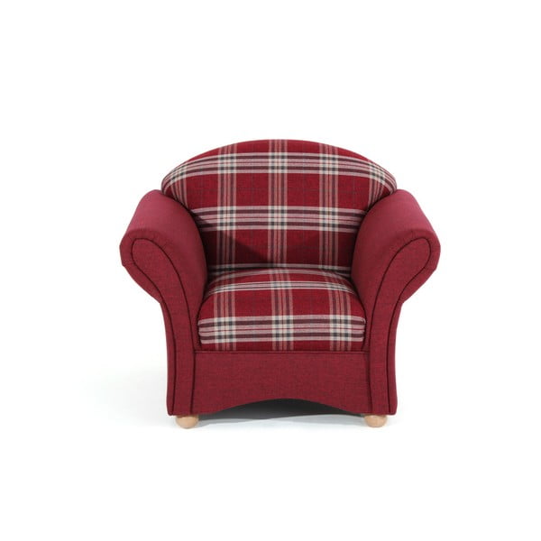 Raudonas pintas fotelis Max Winzer Corona
