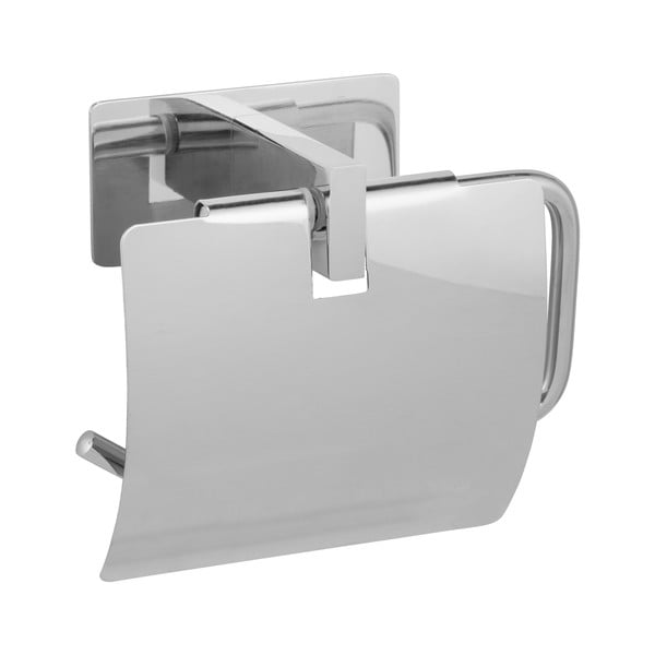 Klijuojamas iš nerūdijančio plieno laikiklis tualetiniam popieriui blizgios sidabrinės spalvos Genova – Wenko