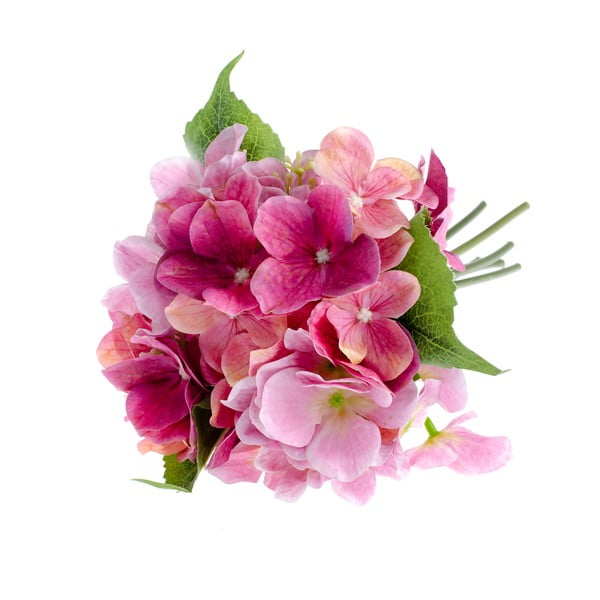 Rožinė dirbtinė gėlė hortenzijos stiliaus Dakls