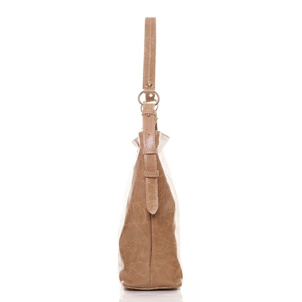 Rankinė "Hobo Taupe Leather Handbag-image-1