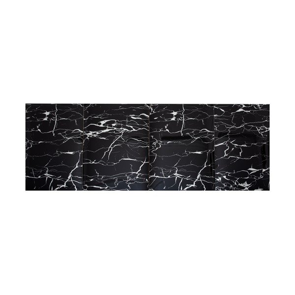 Lipnios plokštės komplekte 6 vnt. ant sienos 60x30 cm Nero Marquina – SP TREND-image-2
