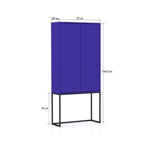 Spintelė mėlynos spalvos 75x164,5 cm Lennon – Really Nice Things-image-3