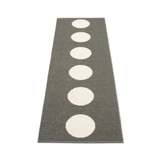 Tamsiai pilkos spalvos lauko kilimas 70x225 cm Vera Charcoal – Pappelina