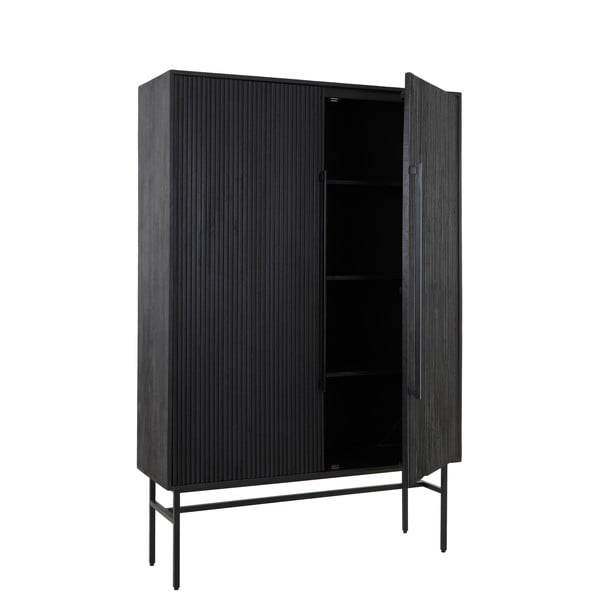 Iš mango masyvo spintelė juodos spalvos 120x180 cm Abage – Light & Living-image-3