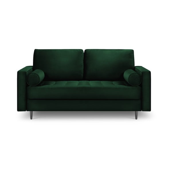Žalia aksominė sofa Milo Casa Santo, 174 cm