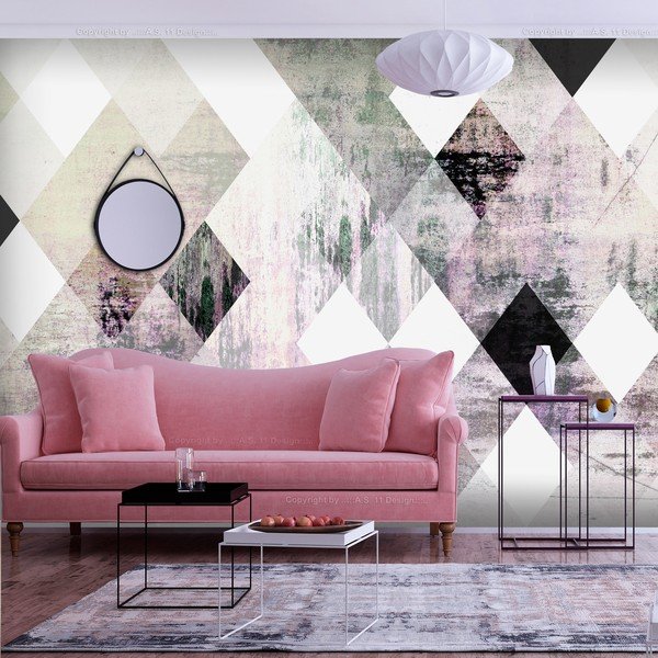 Didelio formato tapetai Artgeist Rhombic Chessboard, 200 x 140 cm-image-1