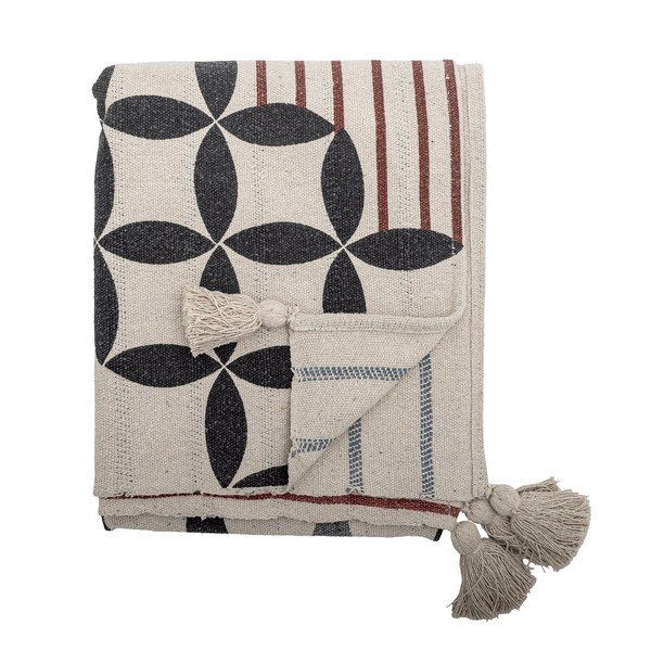Iš medvilnės mišinio antklodė ir pledas 130x155 cm Forma – Bloomingville