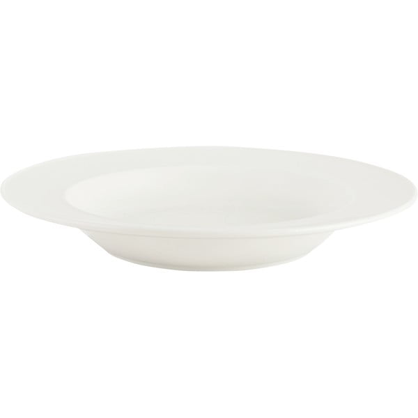 Balta porcelianinė gili lėkštė Mikasa Ridget, ø 23 cm