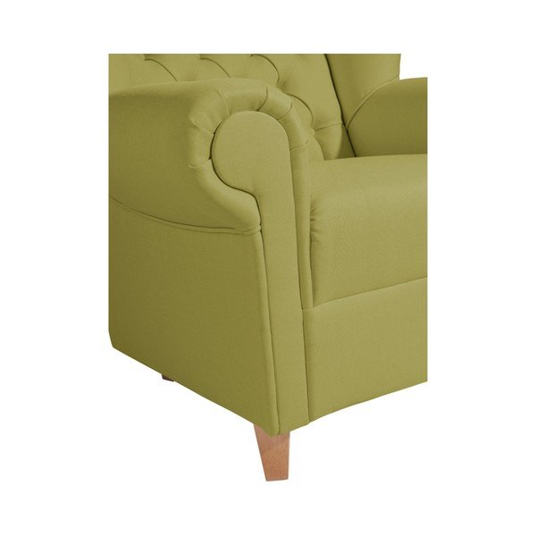 "Max Winzer Vary Leather" žalias dirbtinės odos fotelis-image-3
