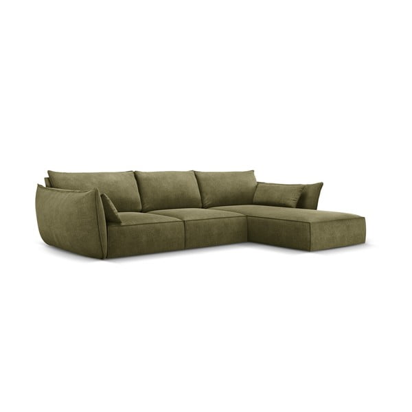 Žalia kampinė sofa (dešinysis kampas) Vanda - Mazzini Sofas-image-2