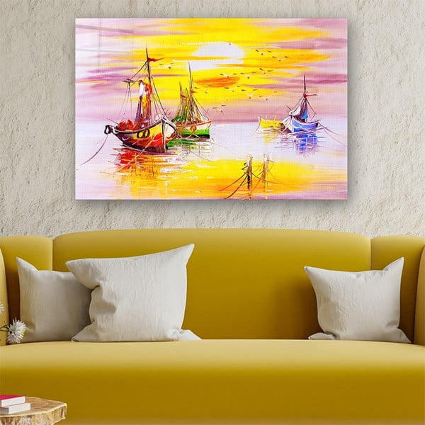 Paveikslas ant stiklo 100x70 cm Sunset - Wallity-image-1