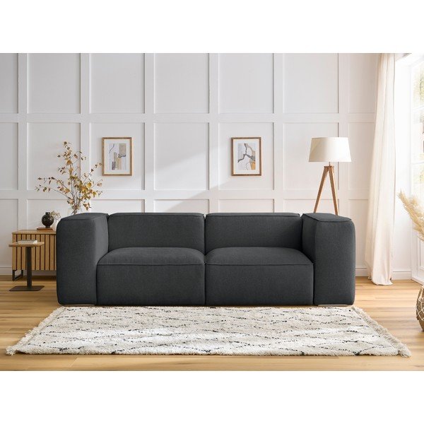 Sofa tamsiai pilkos spalvos 255 cm Zephyr – Bobochic Paris-image-1