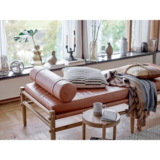 Kreminės spalvos iš medvilnės mišinio kilimas 150x210 cm Saxo – Bloomingville
