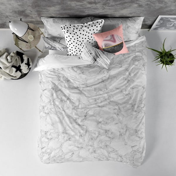 Medvilninis antklodės užvalkalas "Blanc Essence Marble", 240 x 220 cm