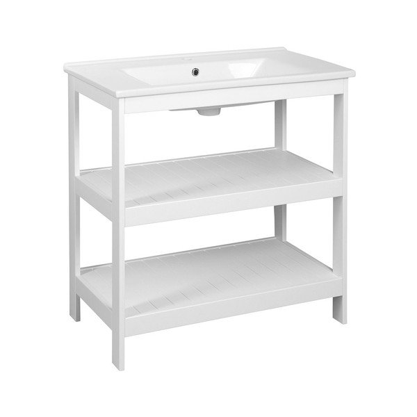 Stovas be praustuvo baltos spalvos 81,5x85,5 cm Etide – Sapho